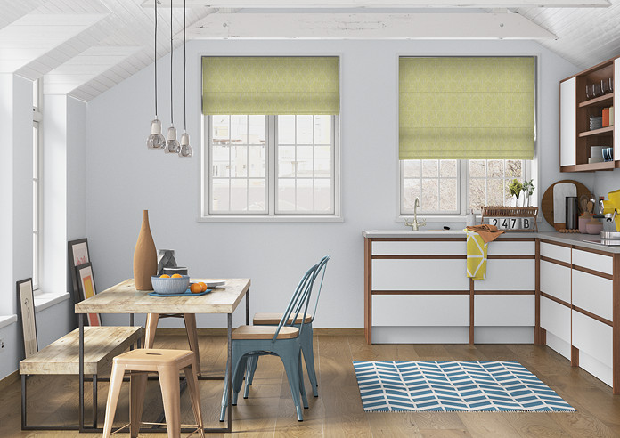 Boudoir, Olive - Twist&Fit Roman Blind - Image 5